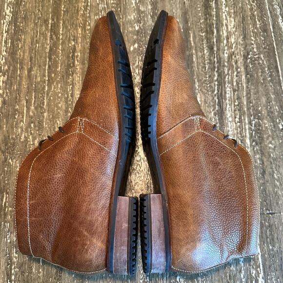 Cole Haan Nike Air Lace-Up Ankle Boots Waterproof Leather Brown Men’s Size 11.5 main image 5